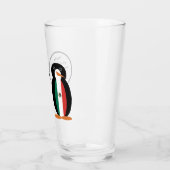 Verre Drapeau Mexicain Mme Pingouin Buvant (Gauche)