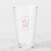 Verre Drapeau mexicain Red LOVE (Dos)