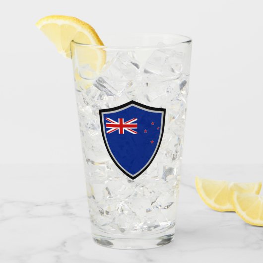 Verre Drapeau néo-zélandais (Devant glace)