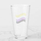 Verre Drapeau ondoyant non binaire (Dos)