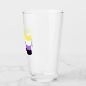 Verre Drapeau ondoyant non binaire (Gauche)