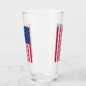 Verre Drapeau Patriotique USA (Gauche)