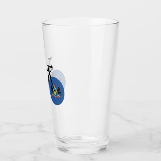 Verre Drapeau Pennsylvania (Gauche)