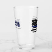 Verre Drapeau personnalisé de l'officier de police de la (Gauche)