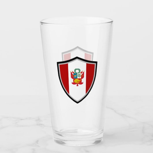 Verre Drapeau péruvien (Devant)