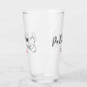 Verre Drapeau polonais Design de coeur, Pologne Polska (Gauche)