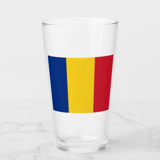 Verre Drapeau roumain (Roumanie) (Devant)