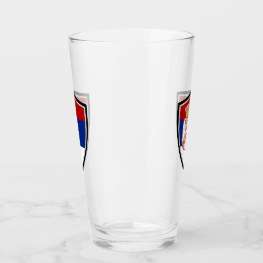 Verre Drapeau serbe (Gauche)