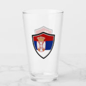 Verre Drapeau serbe (Devant)