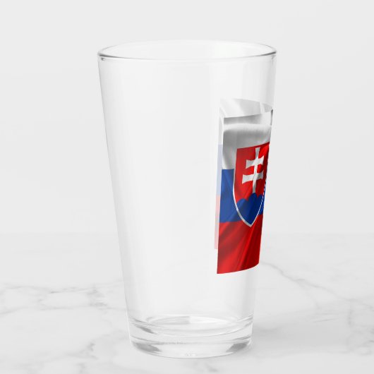Verre Drapeau slovaque  (Droite)