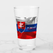 Verre Drapeau slovaque  (Devant)