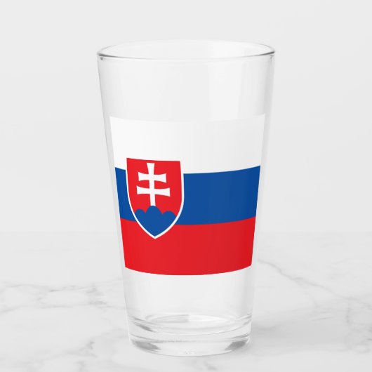Verre Drapeau Slovaquie (Devant)