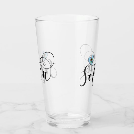 Verre Drapeau Sofia, Je Coeur Sofia, Bulgarie (Droite)