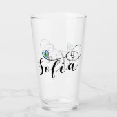 Verre Drapeau Sofia, Je Coeur Sofia, Bulgarie (Devant)