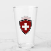 Verre Drapeau suisse (Devant)