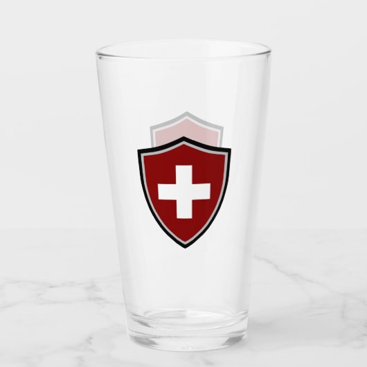 Verre Drapeau suisse (Devant)