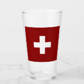 Verre Drapeau suisse        (Devant)
