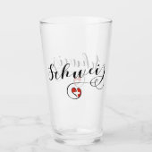 Verre Drapeau Suisse En Coeur, Schweiz, Suisse (Devant)