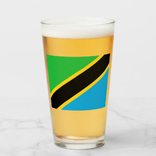 Verre Drapeau tanzanien