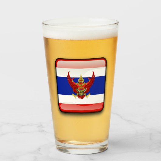 Verre Drapeau thaïlandais (Devant (rempli))