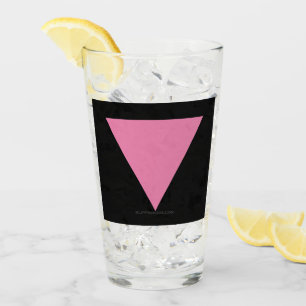 Verre Drapeau triangle rose de SlipperyJoe's symbole ros