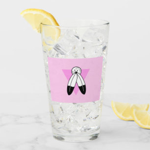 Verre Drapeau Triangle Rose Two-Spirit