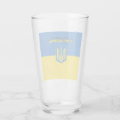 Verre Drapeau ukrainien Armoiries (Dos)