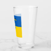 Verre Drapeau ukrainien Armoiries (Gauche)
