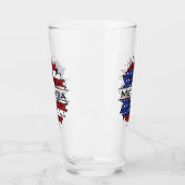Verre Drapeau US Tournesol Avec Nom (Gauche)
