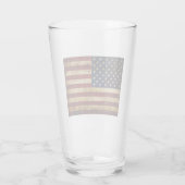Verre Drapeau USA / Grunged (Dos)
