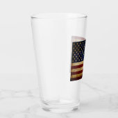 Verre Drapeau USA / Grunged (Droite)