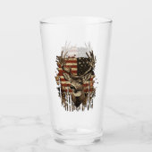 Verre Drapeau USA Saison Cerf, Buck (Devant)