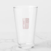 Verre Drapeau vertical vintage papa pompier (Dos)