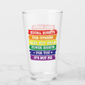 Verre Droits égaux | Droits LGBTQ | Fierté Parade | Ally (Devant)