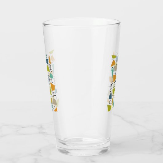 Verre Drôle Abstrait Suspendu Vent Mi-Siècle (Droite)