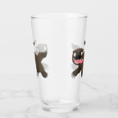 Verre Drôle animal avide de carcajou (Droite)