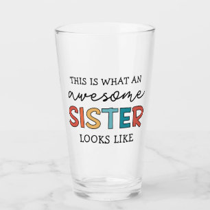 Verre Drôle Awesome Soeur   Cadeaux pour la meilleure so