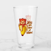 Verre Drôle Banane Singe Vous Êtes Un Peu Étrange (Devant)