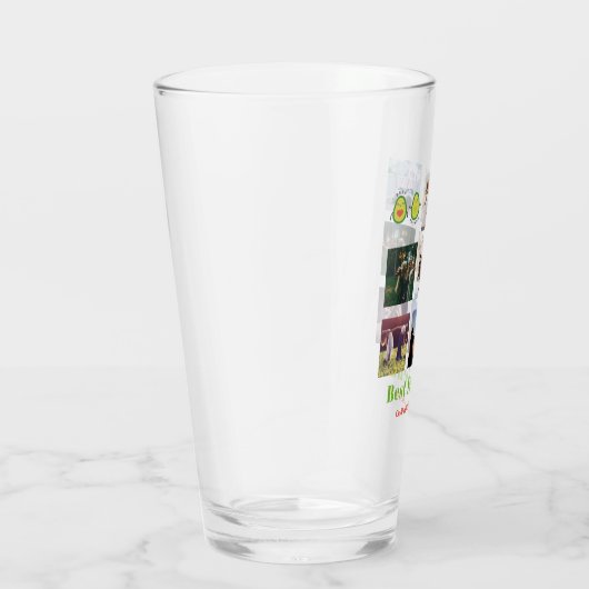 Verre Drôle BFF PHOTO COLLAGE Cadeau personnalisé AVOCAD (Droite)