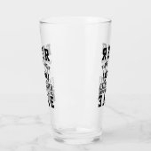 Verre Drôle bière saine contre citation Humour Kale vert (Gauche)