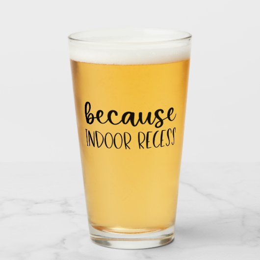 Verre Drôle cadeau de professeur parce qu'il s'agit d'un (Devant (rempli))