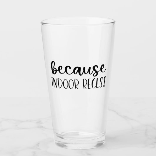 Verre Drôle cadeau de professeur parce qu'il s'agit d'un (Devant)