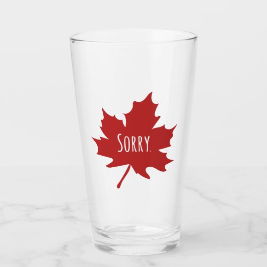 Verre Drôle Canadien (Devant)