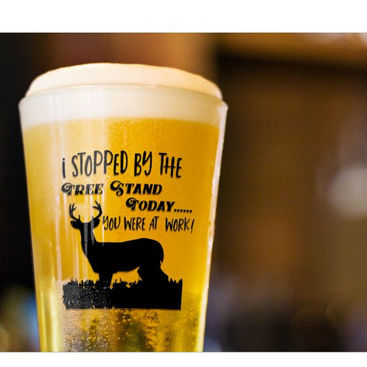 Verre Drôle Chasse aux Cerfs Whitetail Buck Sports Citat