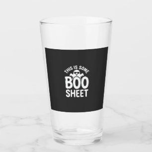 Verre Drôle de feuille de Boo fantôme Halloween Design_1