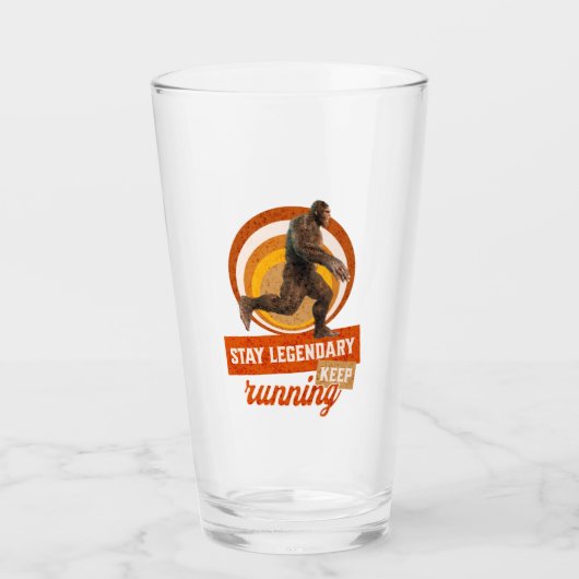 Verre Drôle de motivation de course de Bigfoot (Devant)