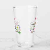 Verre Drôle des créatures marines dessin motif (Gauche)