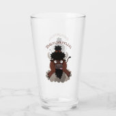 Verre Drôle dessin animé de bison de buffle (Dos)