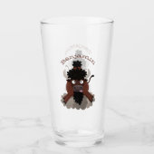 Verre Drôle dessin animé de bison de buffle (Devant)