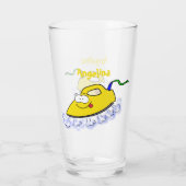 Verre Drôle dessin animé linge de fer (Dos)